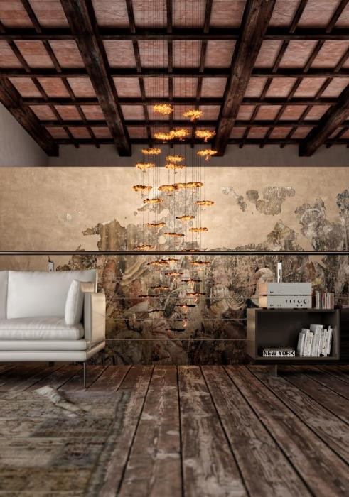 Catellani & Smith Gold Moon Chandelier Leuchte