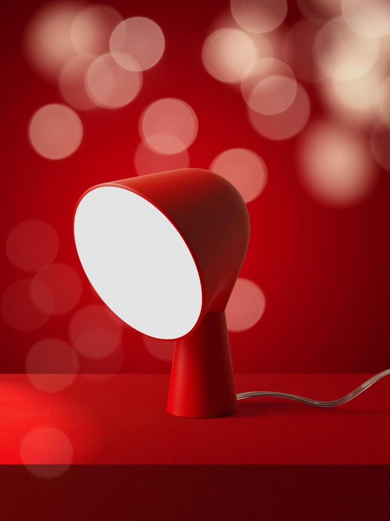 Foscarini hat eine Sonderedition der Binic in rot aufgelegt