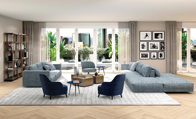 Das Casamilano Sofa Suite designed by Paola Navone